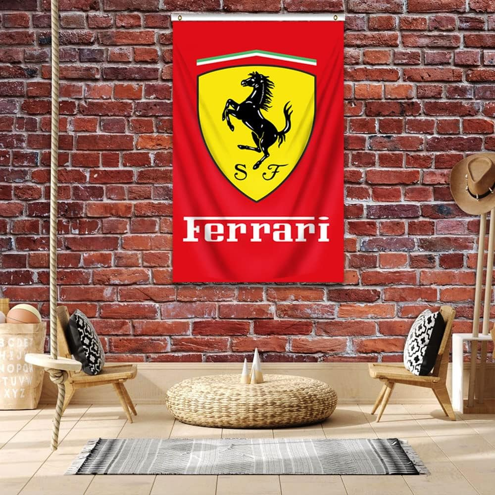 Kasflag Racing Flag Banner Vertical (3X5 Feet, Heavy Duty, Durable 150D Polyester) Brass Grommets Banner for Outdoor Room Man Cave/Garage image number 2