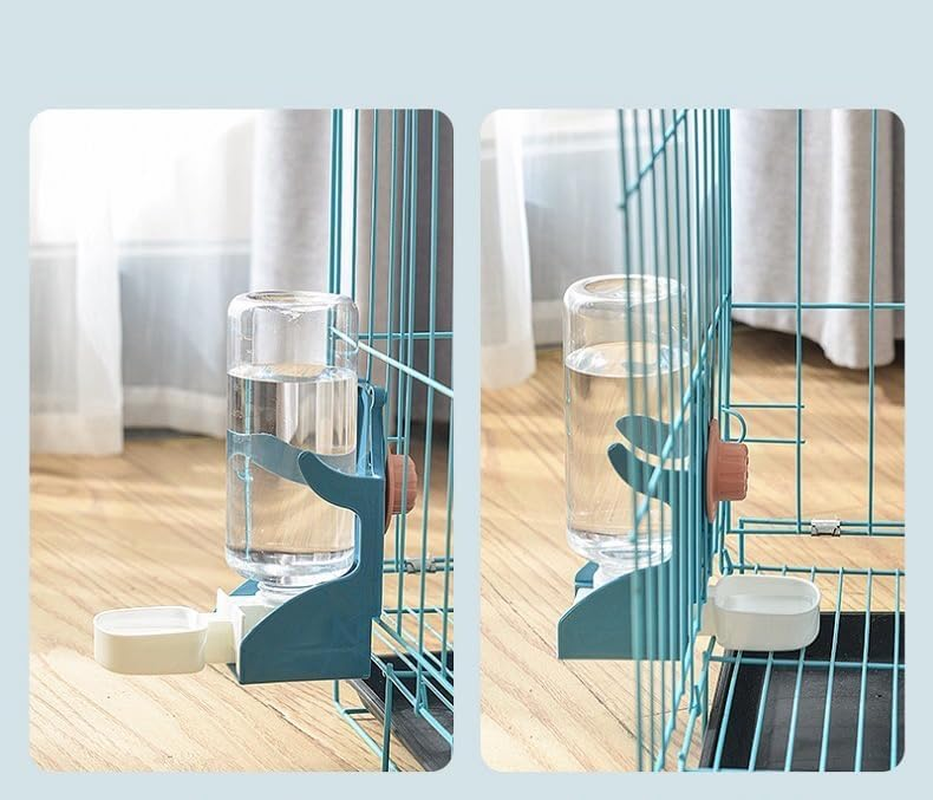 Pet Water Dispenser for Rabbits Automatic Waterer No Leak Water Bottle with Stand Suitable for Bunny Chinchilla Guinea Pig Hedgehog Ferret, Blue image number 3