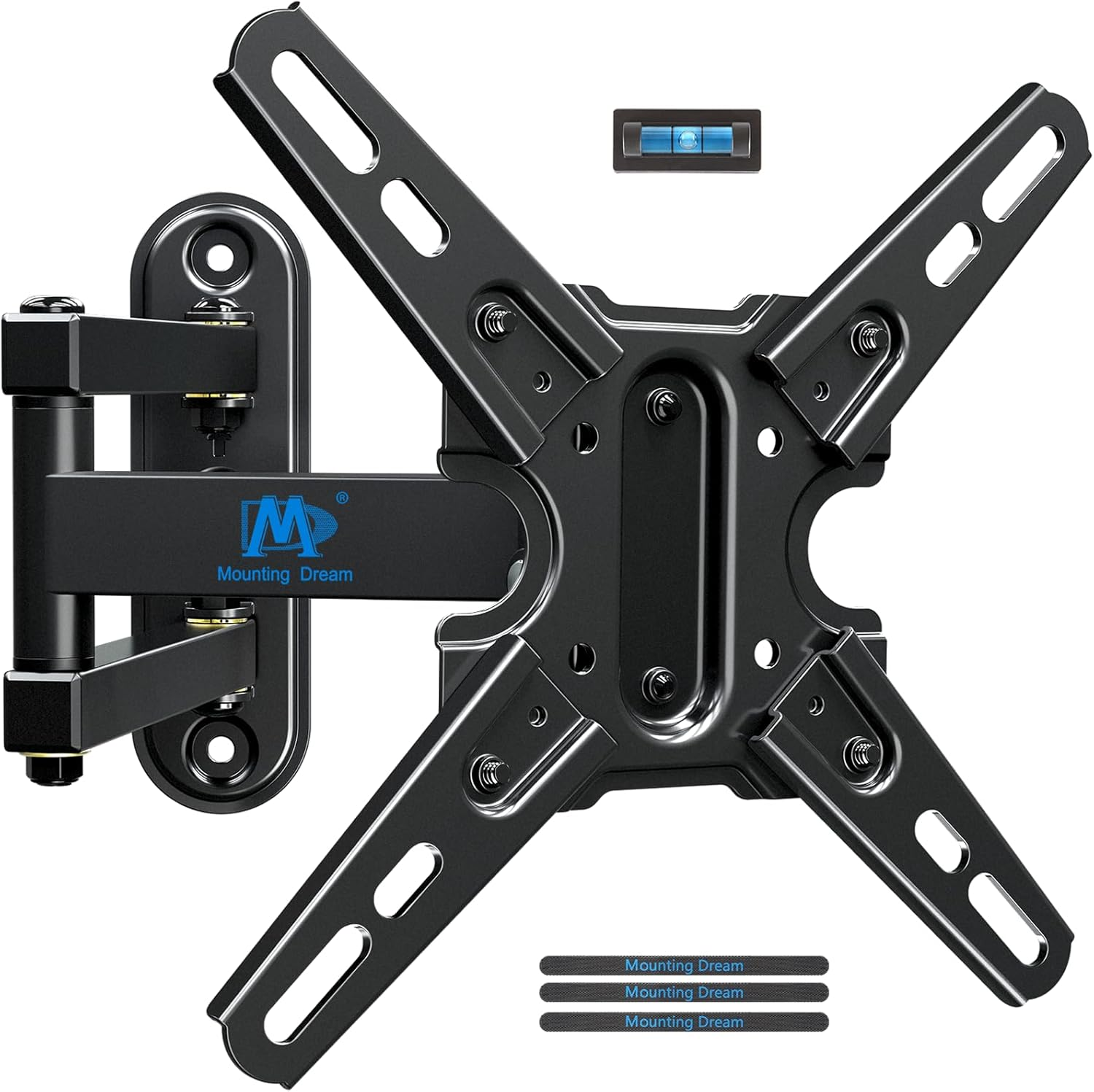 Mounting Dream Full Motion TV Mount with Swivel and Tilt, TV Wall Mount Fits Most 13-42&rdquo; Tvs and Monitor up to 50 LBS and VESA 200X200Mm, Articulating Arm TV Brackets for Single Stud MD2465-04 image number 3