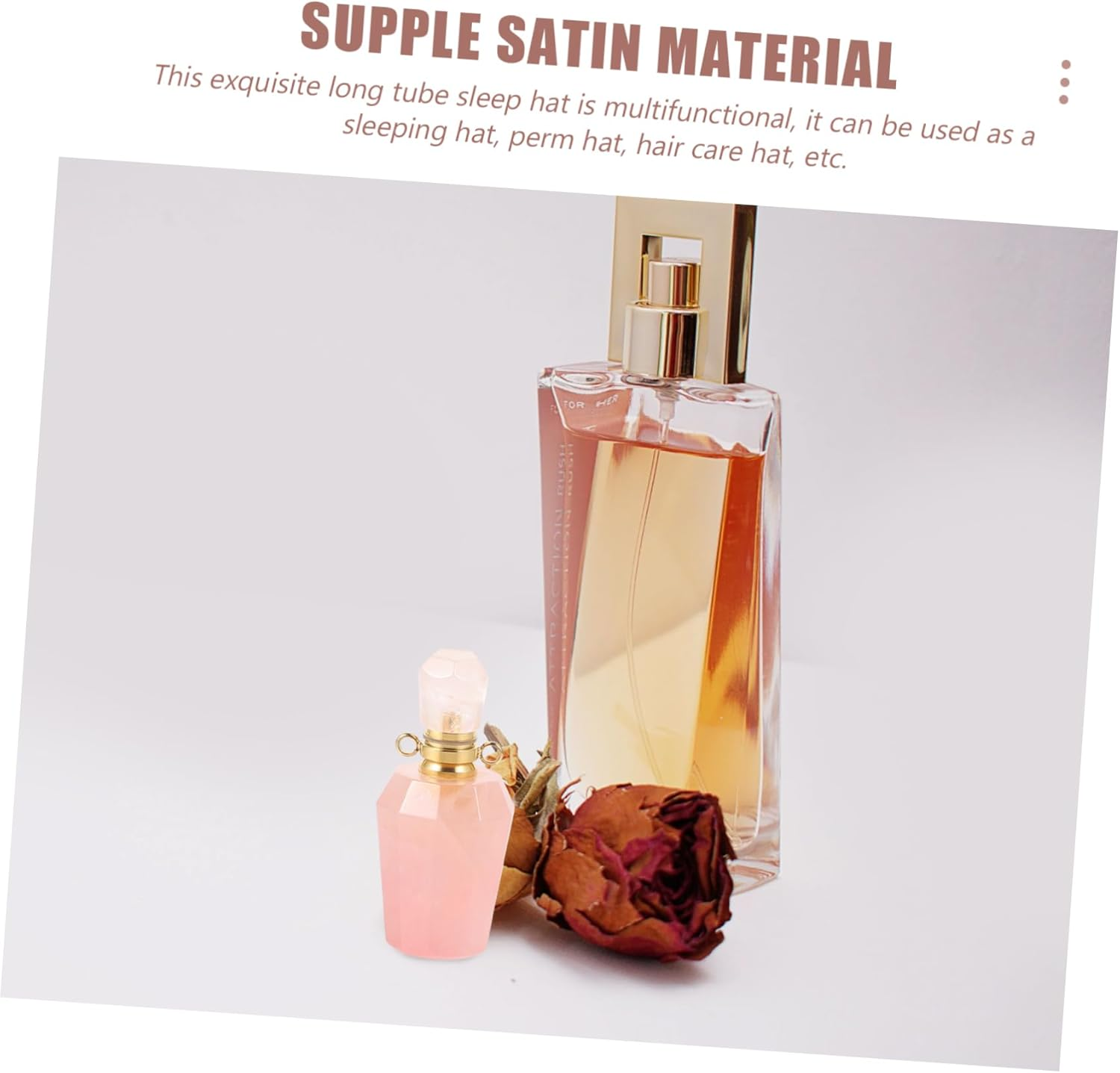 Aromatherapy Bottle Pendant for Essential Oil Storage Pink Made of Material for Diffuser Oil Use at Home Travel image number 3