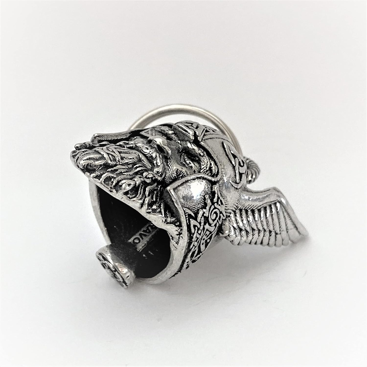 Bravo Bells Odin Viking God Motorcycle Bell Good Luck Biker Gift, Silver image number 4