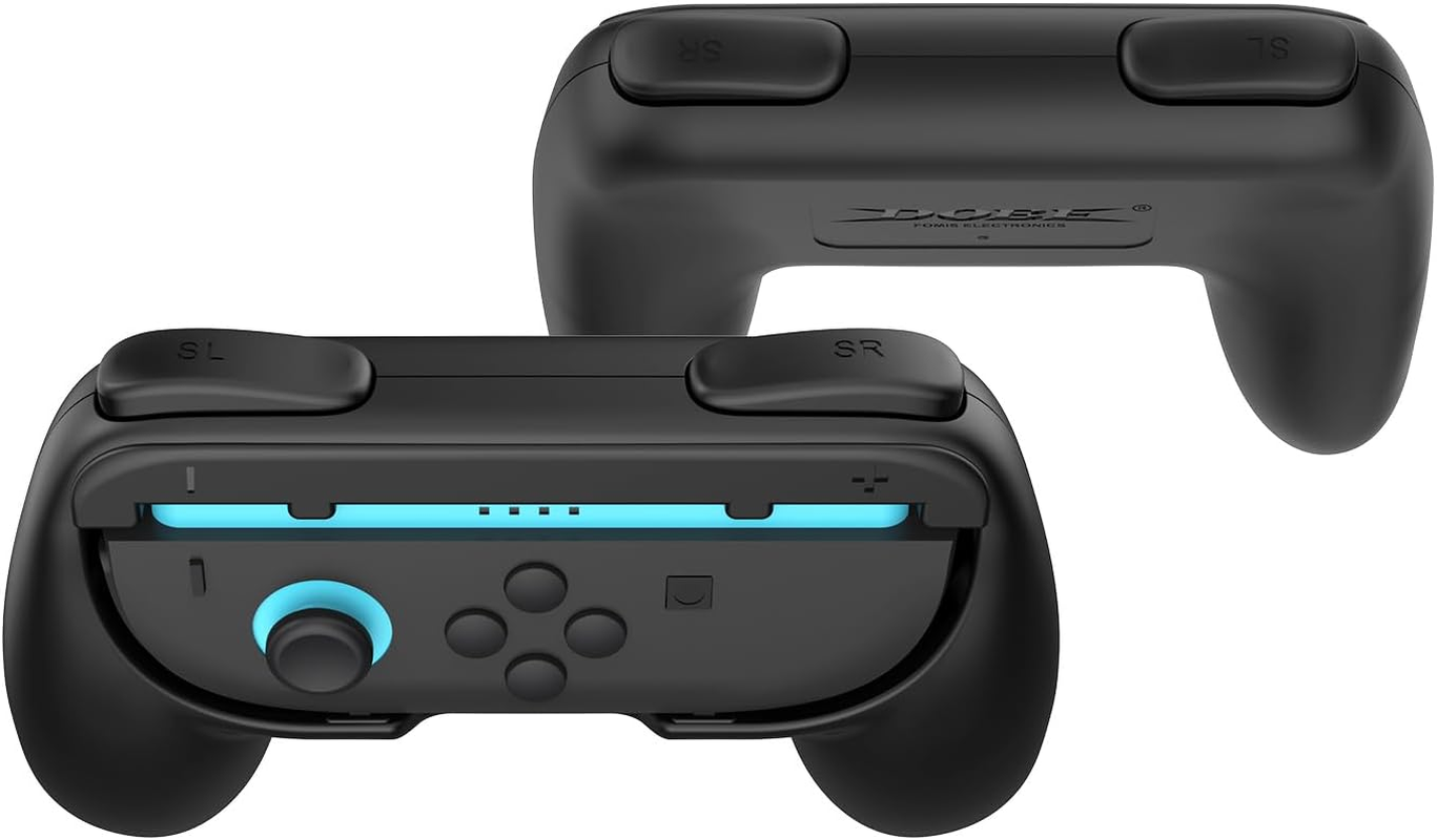 Grip for Nintendo Switch 2 Joyc Ons, [Ergonomic Design] Wear-Resistant Comfort Game Controller Handle Kit for Nintendo Switch 2 Joy-C on (2-Pack) (Black) image number 4