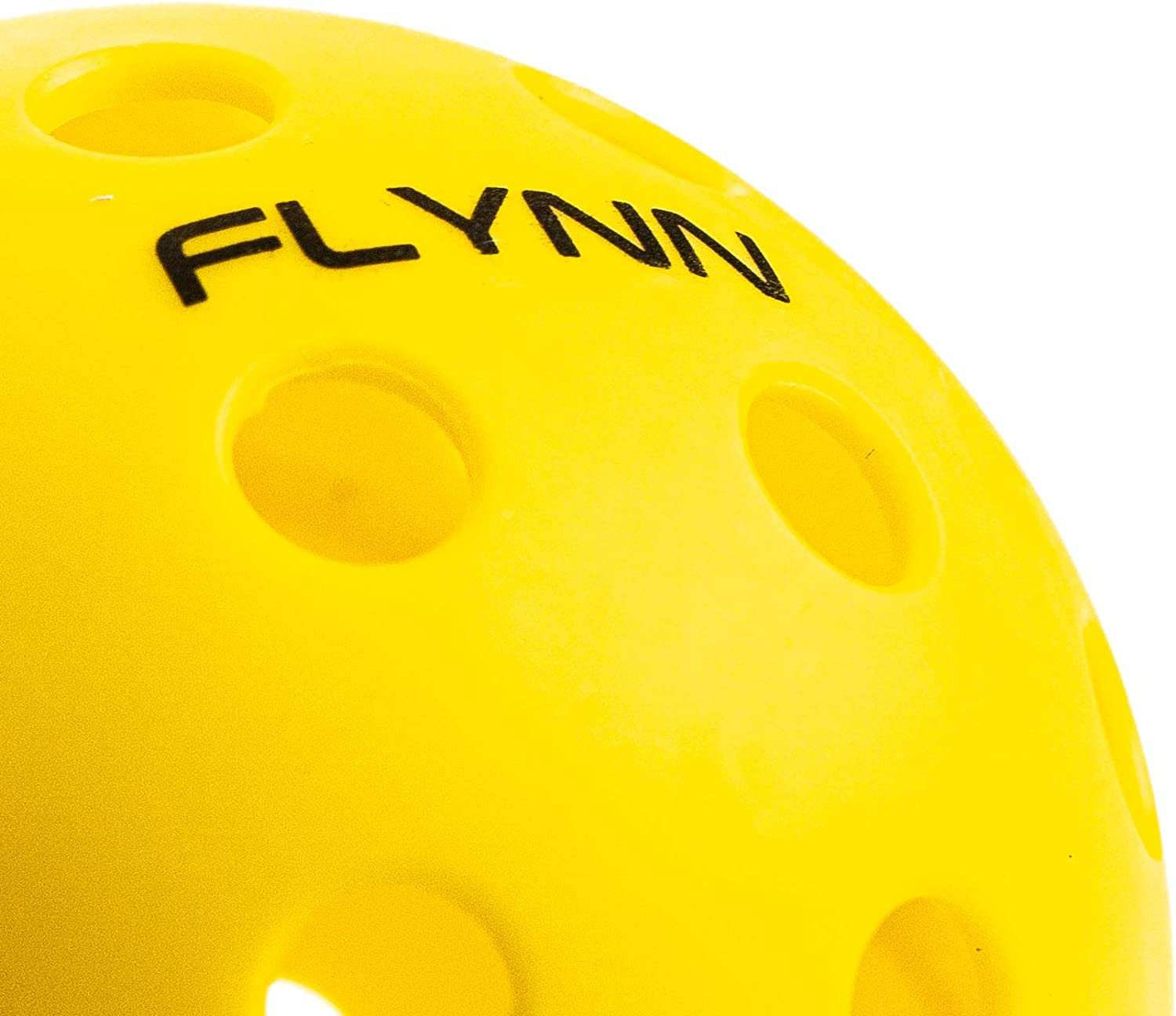 Flynn Outdoor Pickleball Balls - 6 Pickleballs per Pack. Bright Yellow, 40 Holes for True Flight, Consistent Bounce, Suitable for Outdoor Pickleball Practice and Match Play. image number 1