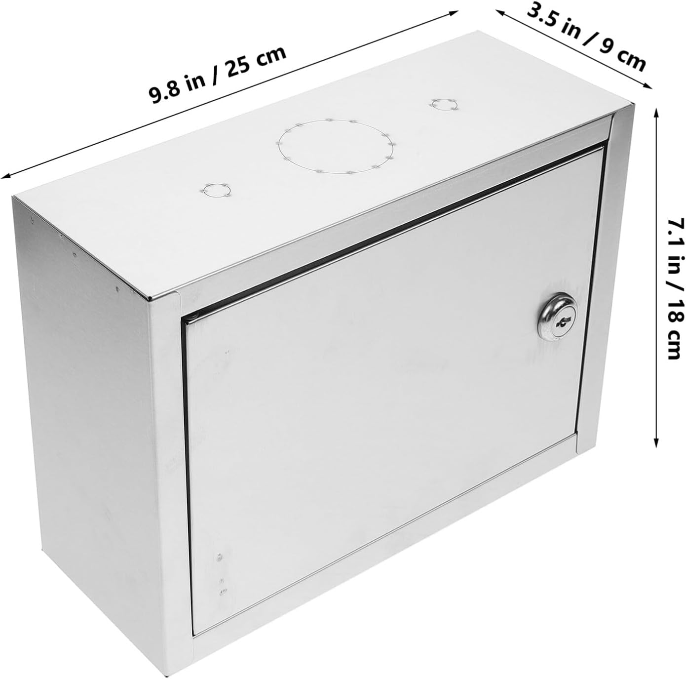 Milisten Wall-Mounted Box with Box Multi-Use Secure Storage and Mails and Sturdy Outdoor image number 4