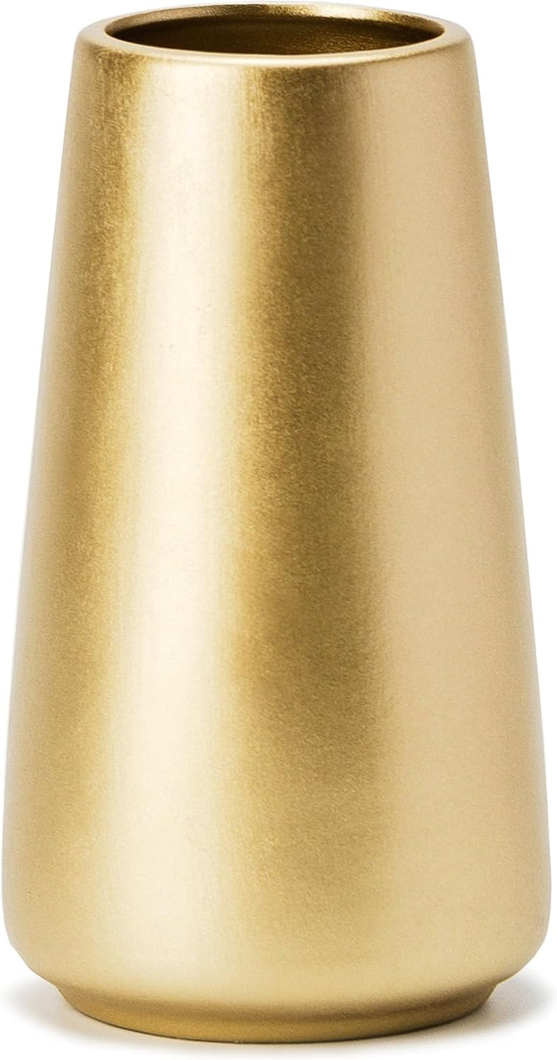 HUBUISH Ceramic Vase - Flower Vase Minimalism Style for Modern Table Shelf Home Decor, Fit for Fireplace Bedroom Kitchen Living Room Centerpieces Office Desk (Solid Black, Super Big)