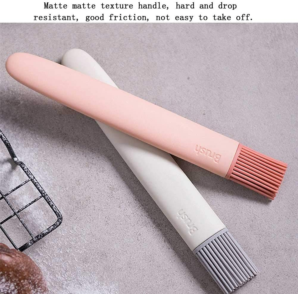 QUEENBAR Silicone Pastry Brush, Pink+Gray, Soft Food Grade Silicone Head, High Temp & Dishwasher Safe, BPA Free image number 6