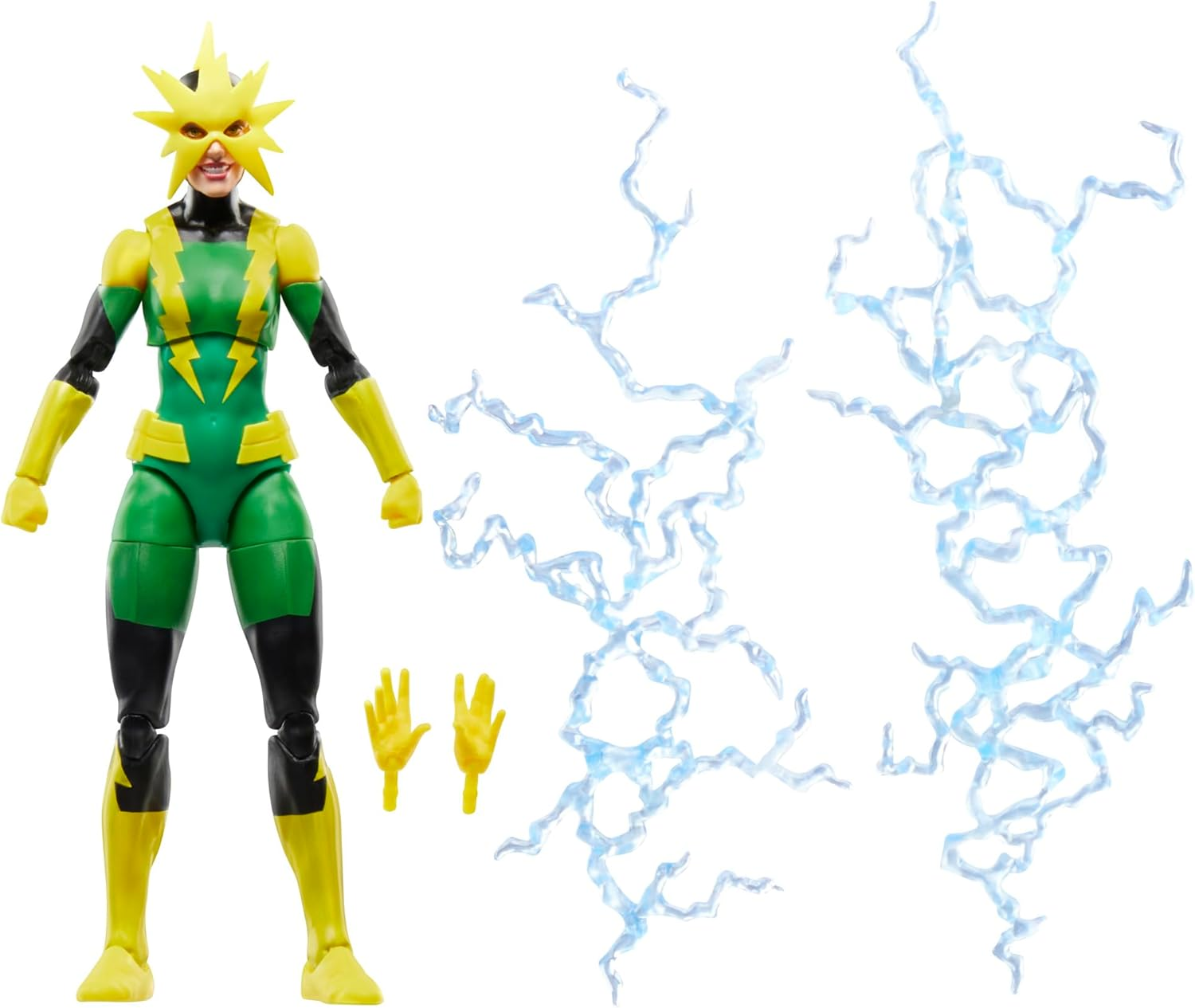 Marvel Legends Series Electro (Francine Frye), Retro Comics Collectible 6-Inch Scale Action Figure image number 4