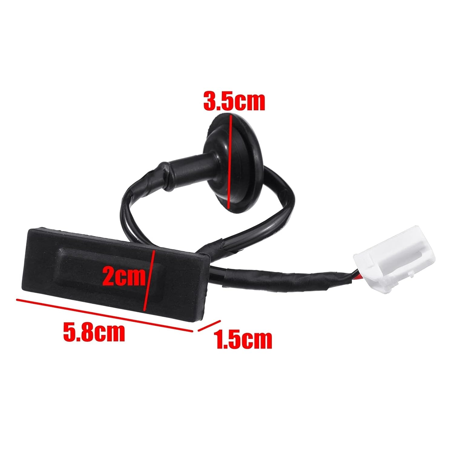 Hatchback Rear Trunk Release Starter Switch Rear Door Trunk Opening Button Fit for Hyundai Verna Solaris 2010-2016 Replace# 81260-1R000 image number 3