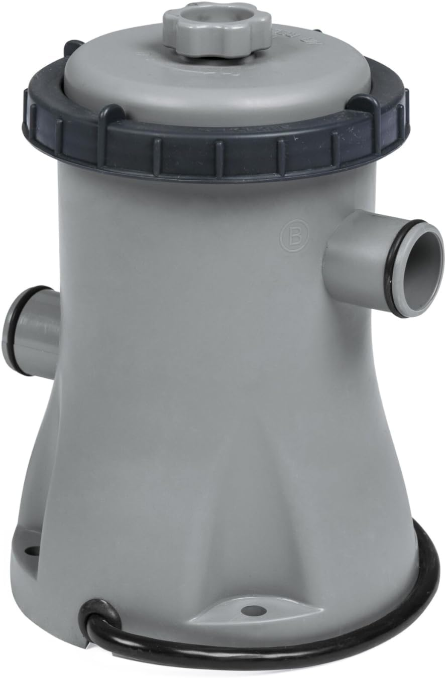 Bestway Pool Filter Pump, 1249L/H Water Cleaner Cartridge Filters Pumps above Ground Swimming Pools Flowclear for Home Garden Outdoor Indoor, with Adapters 330 Gallon Multicolour image number 1