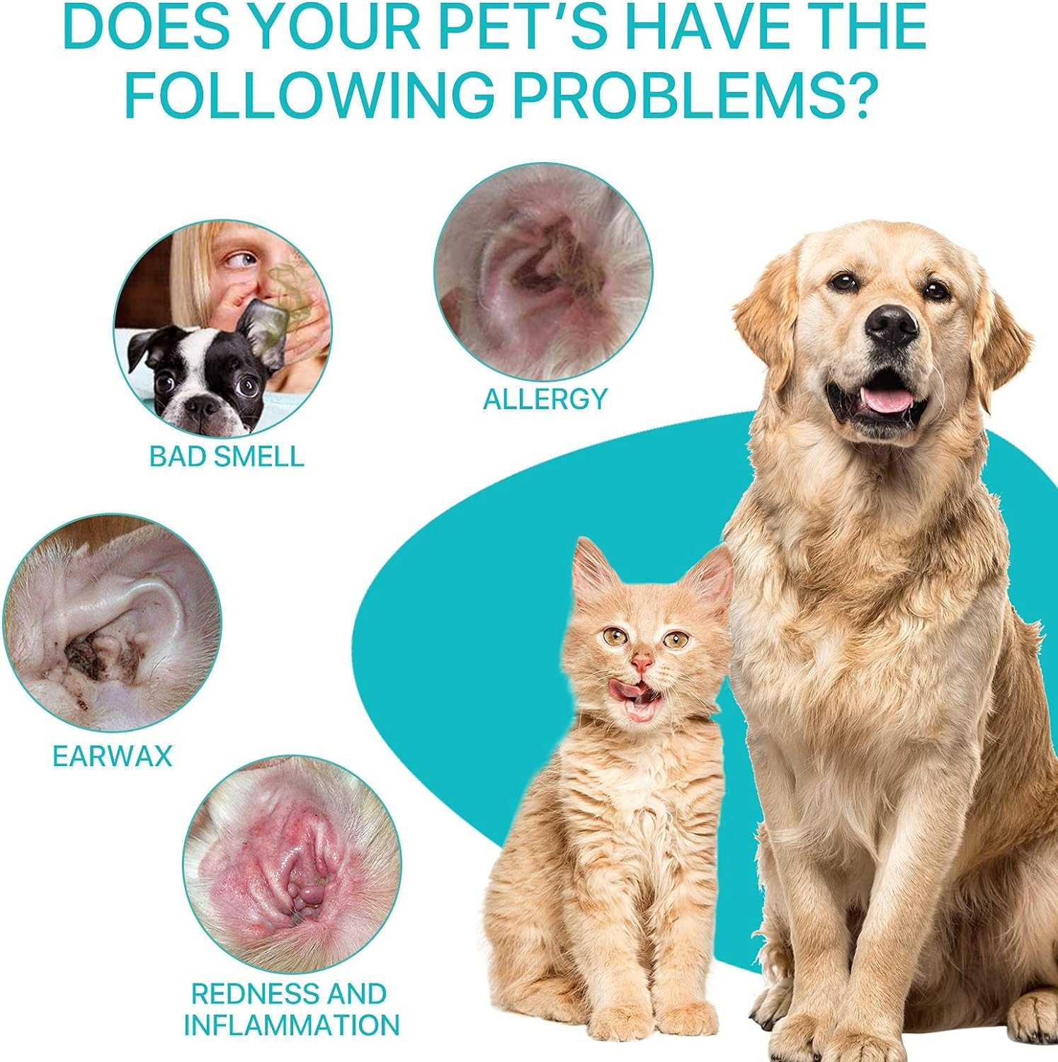 Dog Ear Cleaner - Removal Ear Powder for Pets,Dog Ear Infection Treatment,Supports Infection Prone Ears, Ear Odor in Pets (2PC Ear Powder) image number 3