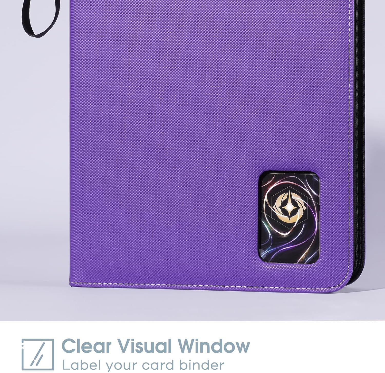 Procase 900 Pockets Card Binder with Clear Window for Trading Cards, 9 Double Sided Pockets Colletction Album Holder with Removable Sleeves for MTG, TCG, Sports, Football -Purple image number 4