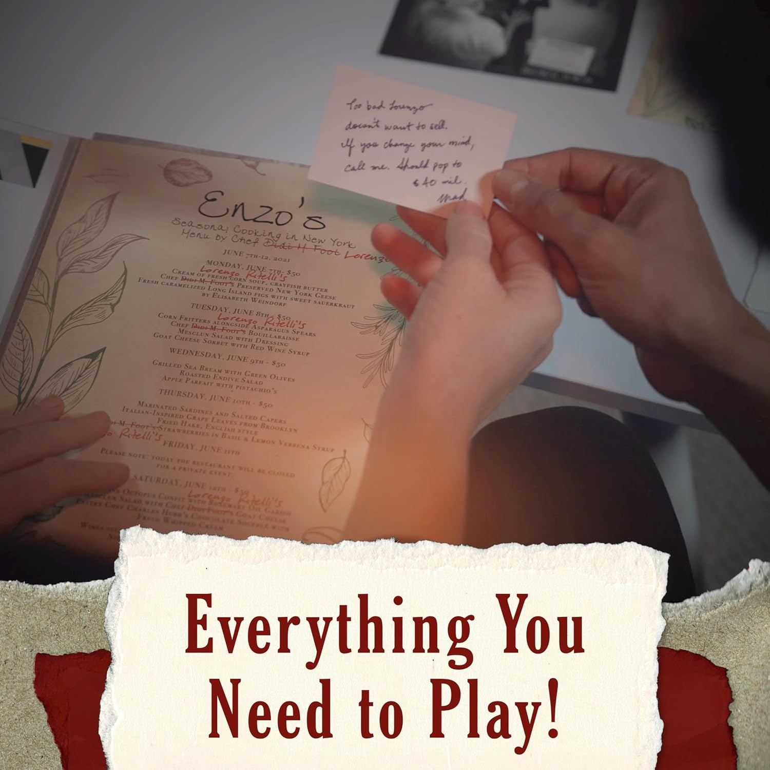 Murder Mystery Party Case Files: Death by Chef'S Knife for 1 or More Players Ages 14 and Up image number 3