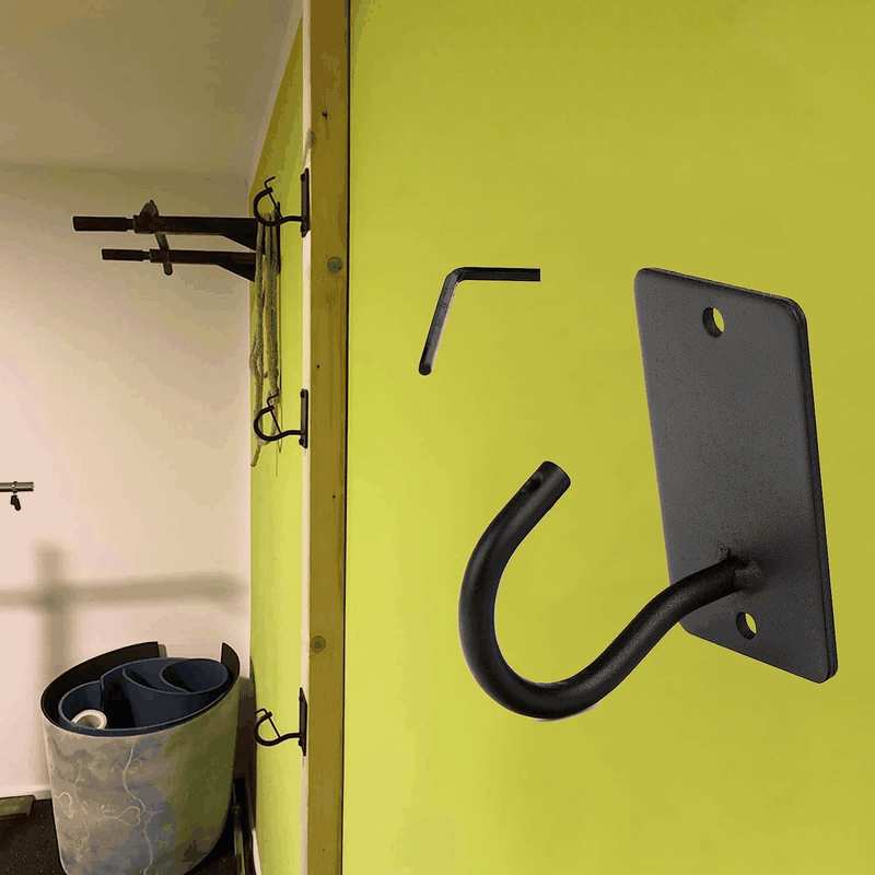 5Pack Wall Anchors for Workout & Resistance Band, Heavy Duty Gym Storage Rack for Exercise Training & Stretching image number 6