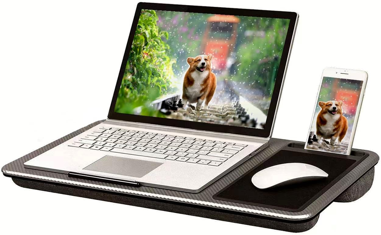 Clevinger Home Office Lapdesks, Multi-Purpose Extra Large Lap Laptop Desk with Mouse Pad and Phone Holder for Notebook/Macbook/Tablet, Sofa Bed Working Writing Drawing Fit up to 17.3-Inch Laptops