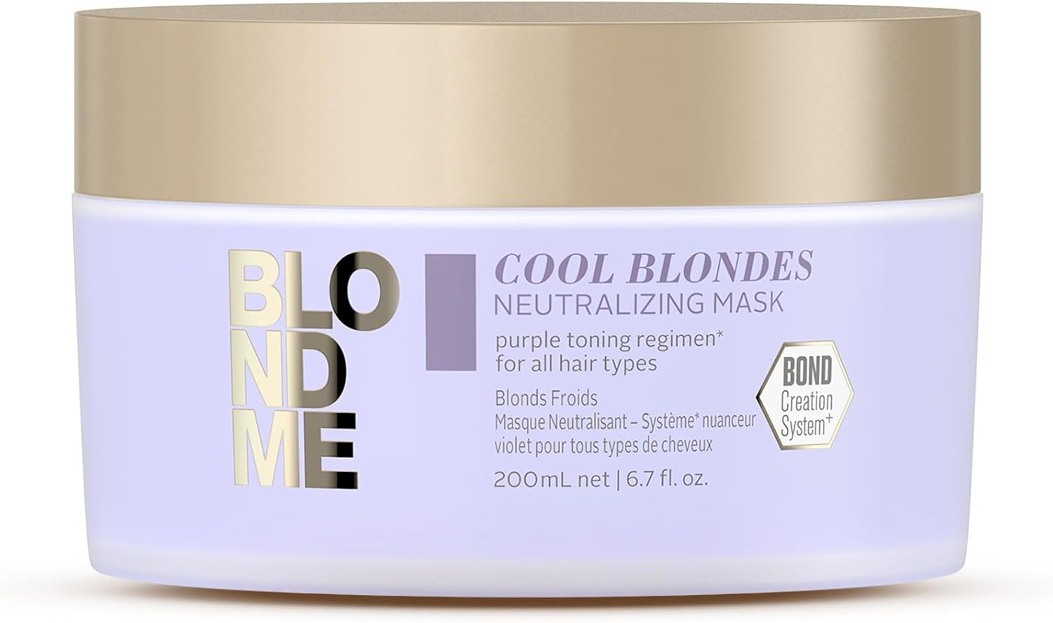Blondme Tone Enhancing Bonding Mask for Warm Blondes, 6.76-Ounce
