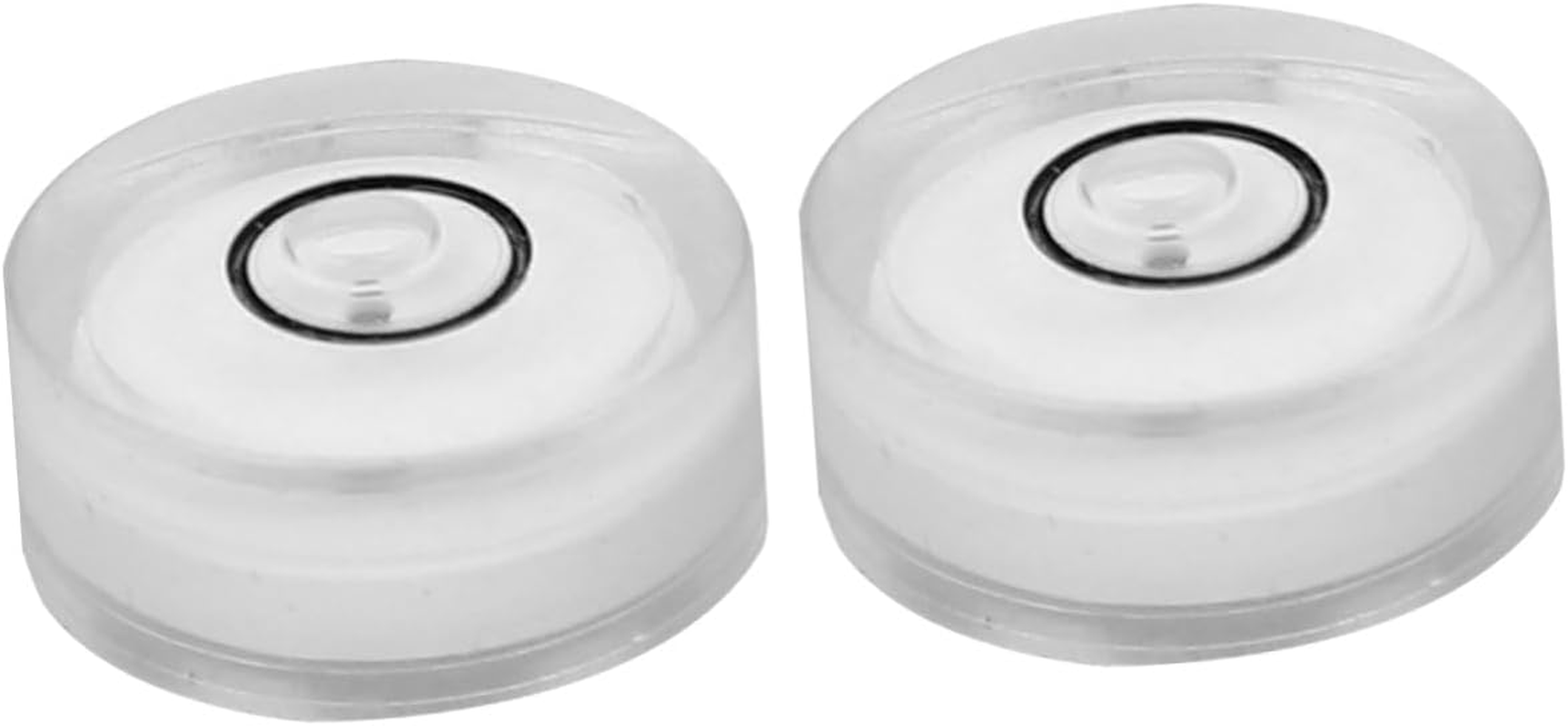 WOONEKY 16Pcs Level Bubble Spirit Level Tool for Accurate Surface Leveling Diameter Flat Height White Design for and Diy Projects