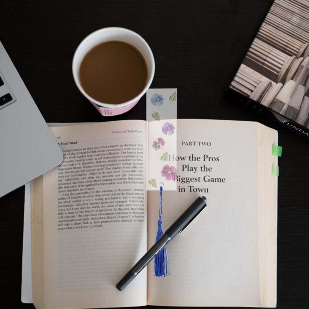 12Pcs Bookmark Mold with Tassels, Betterjonny 2 Sizes Silicone Rectangle Mold with 100Pcs Colorful Tassels DIY Resin Bookmark Molds for Jewelry Craft Key Chain image number 4