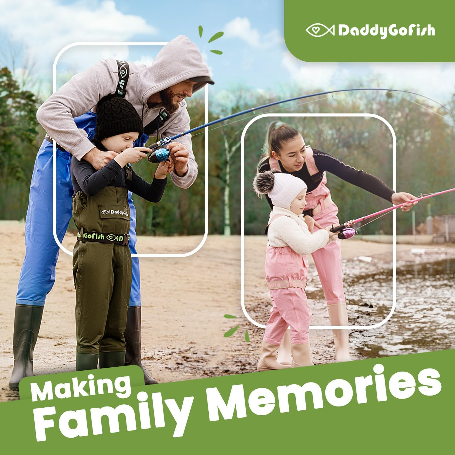 Daddygofish Kids Fishing Pole - Rod Reel Combo Tackle Box Starter Set - First Year Small Dock Gear Kit for Boys Girls Toddler Youth Age Beginner Little Children Junior Anglers image number 3