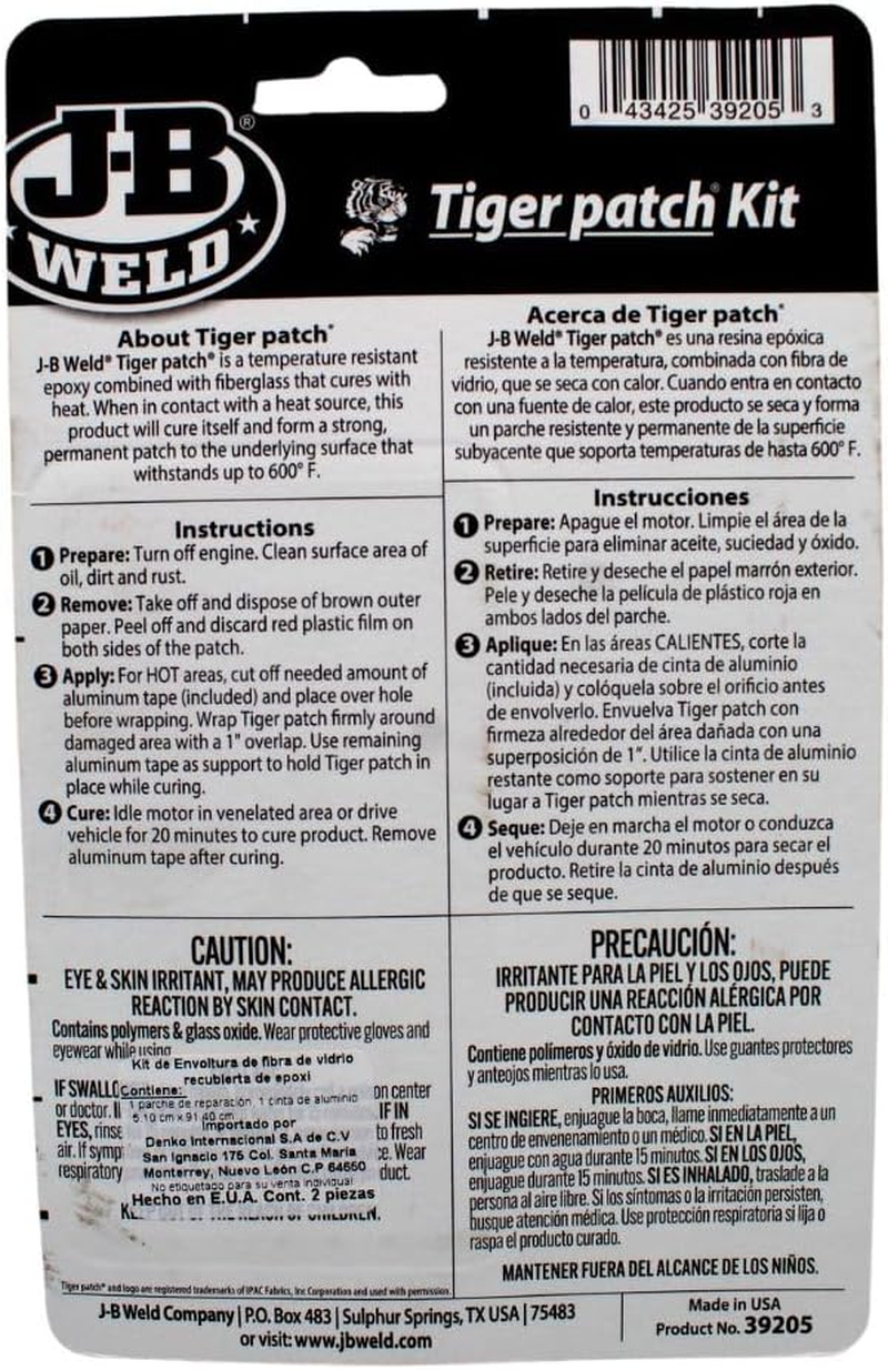 JB Weld Muffler Patch Kit