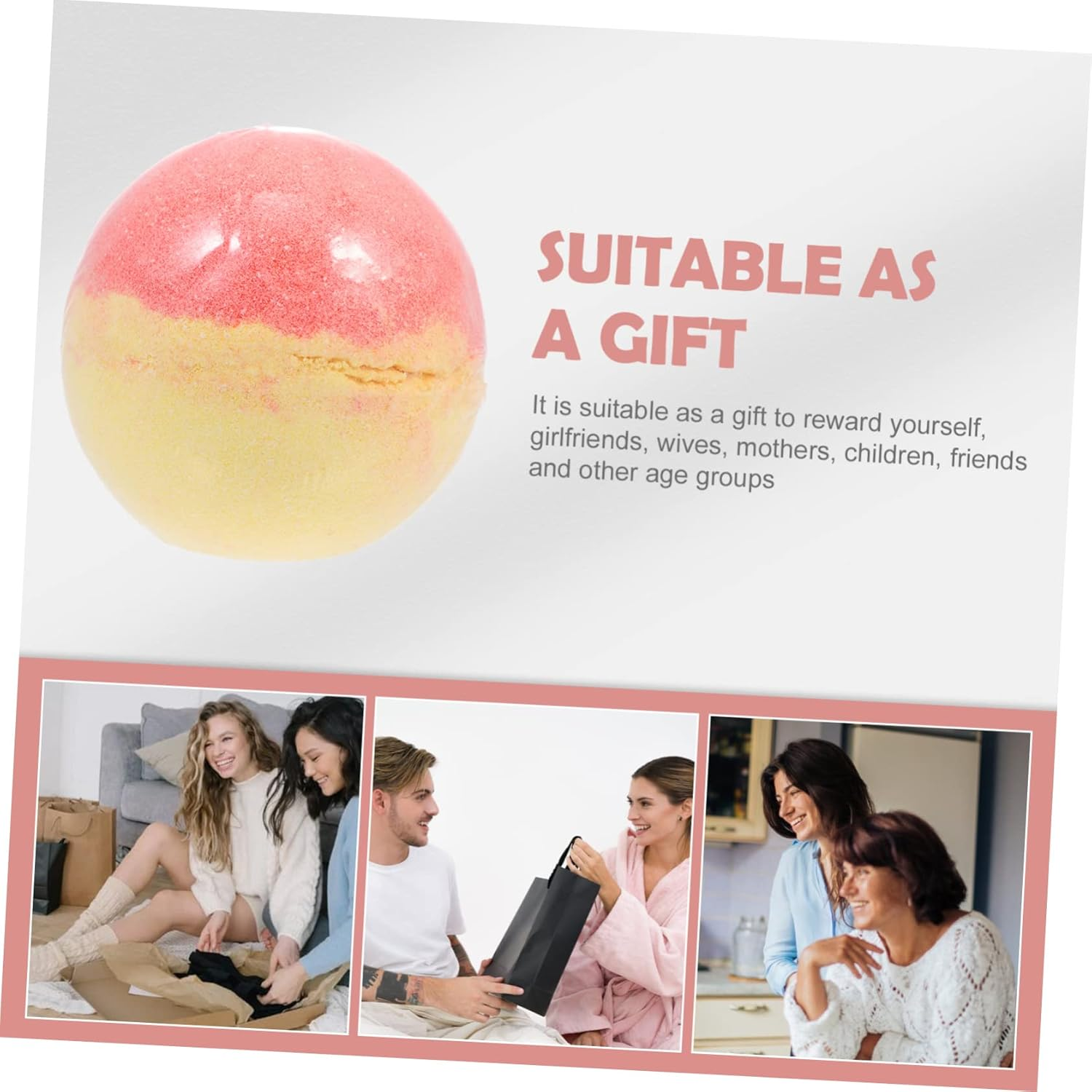 Essential Oil Bath Sea Salt Bath Ball Bright Colors Wonderful Scent Relaxing Bath image number 6