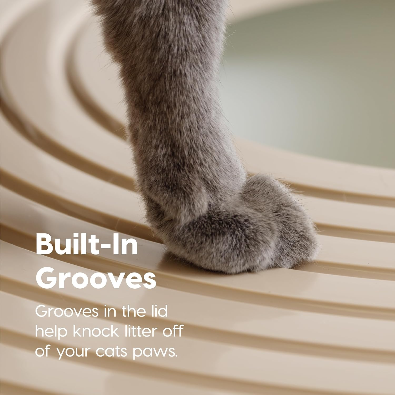 IRIS Top Entry Cat Litter Box, White image number 6