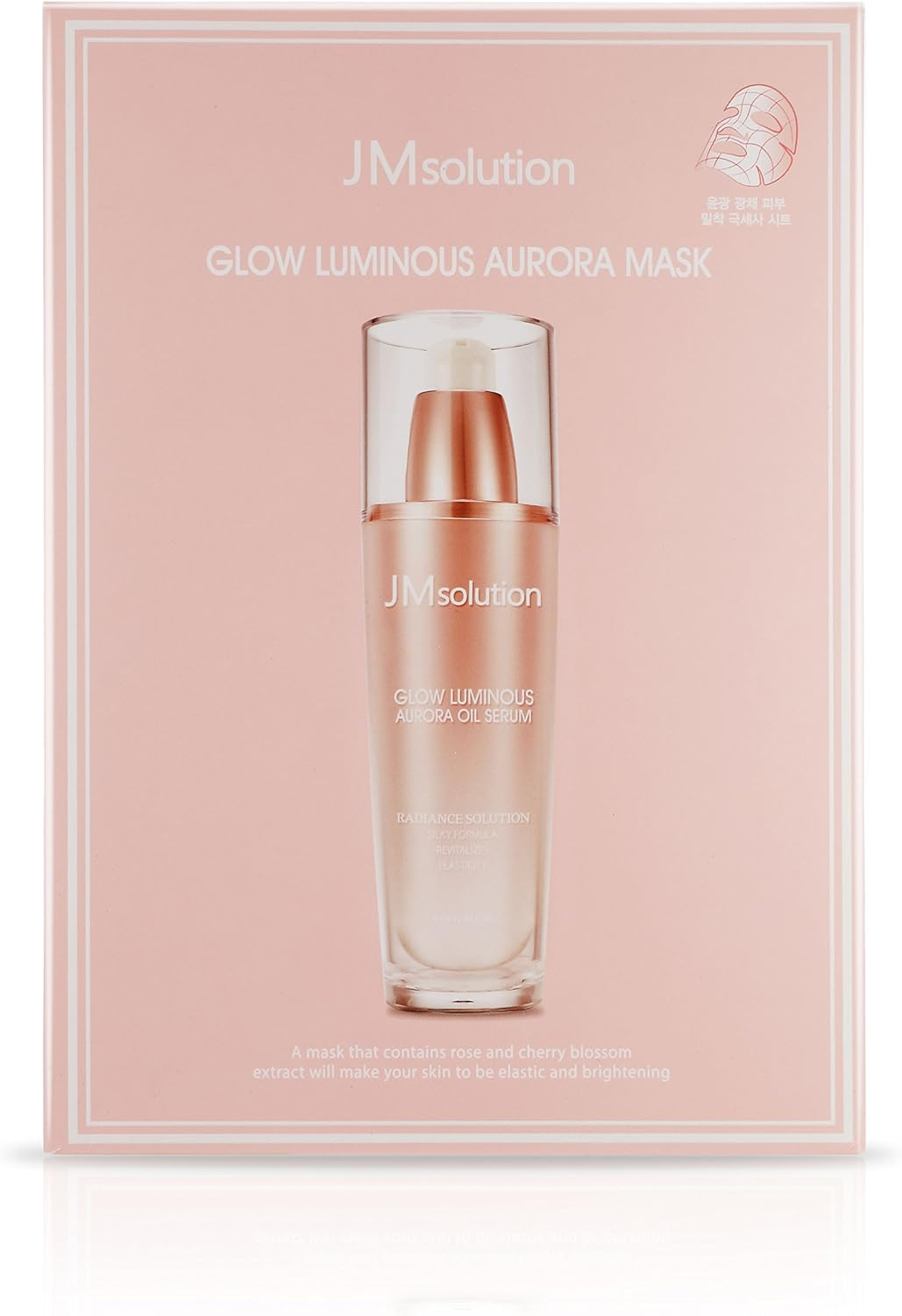 JM Solution GLOW LUMINOUS AURORA MASK 10 Sheets 25Ml (1 Box) Authentic Korea Mask image number 1