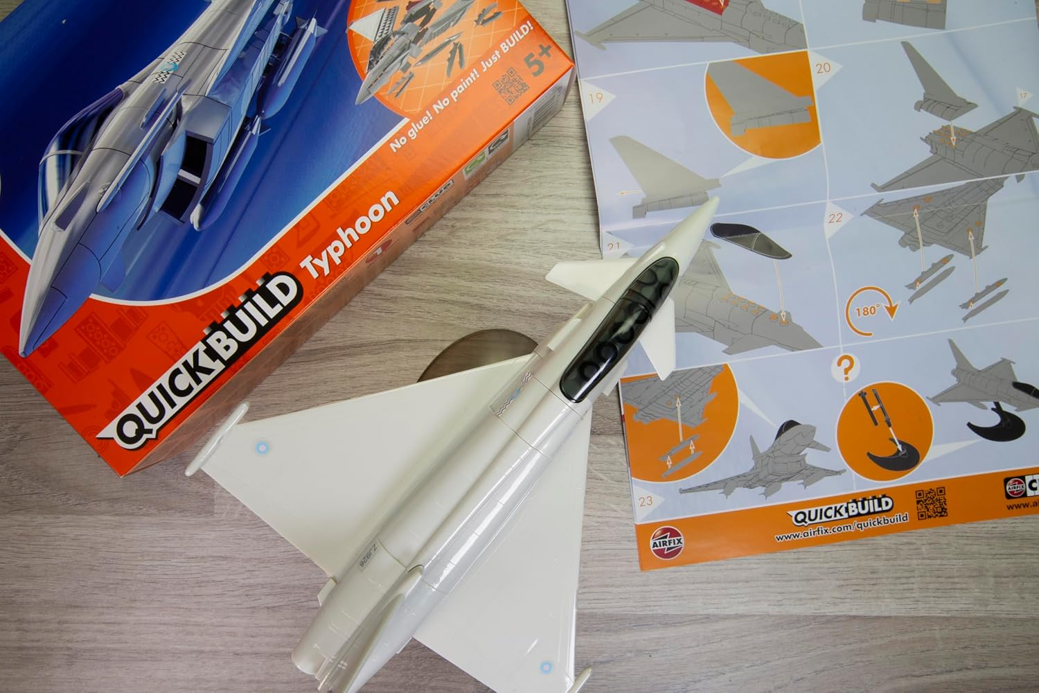 Airfix Quickbuild Eurofighter Typhoon Snap-Together Construction Kit Plastic Model Building Kit image number 2