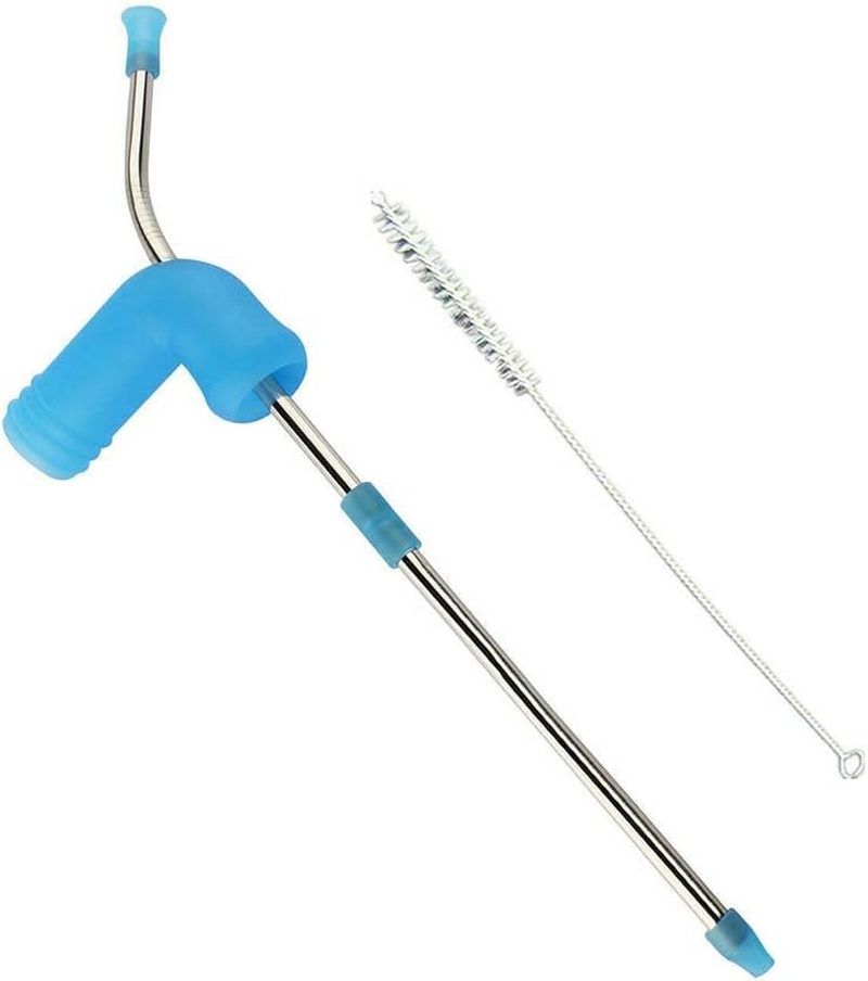 Beer Snorkel Funnel, Beer Bottle Chugger, Chug a Beer in 4 Seconds Flat, Made of Stainless Steel & Flexible Silicone, Perfect for House Parties, Tailgating, Bachelor Parties image number 2