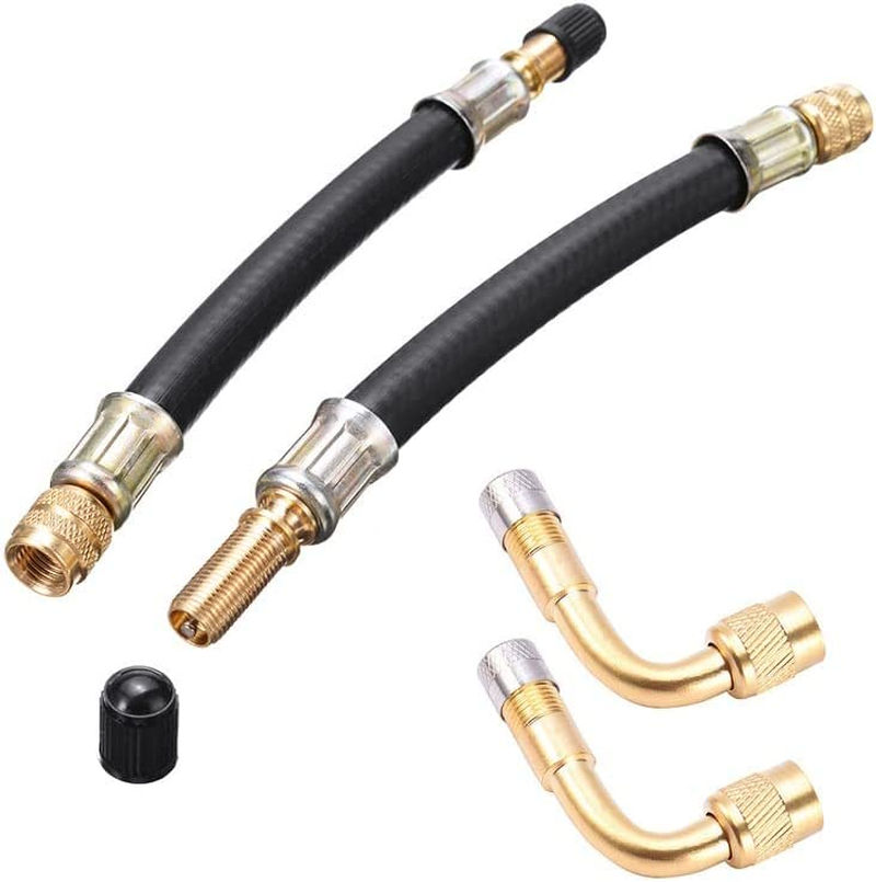 Flexible Rubber Tyre Valve Extensions Adapter Flexible Tire Valve Extension,4Pcs Tyre Valve Extension Wheel Truck Van Lorry Adapter,Flexible Tyre Valve Adaptor Flexible Extension Tire Valve Adaptor image number 5