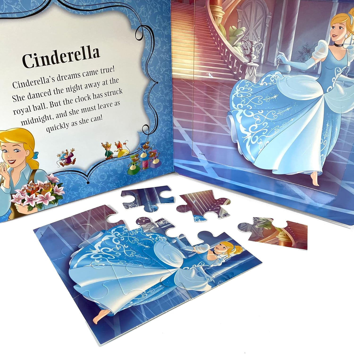 Disney Princess My First Puzzle Book - Jigsaw Puzzles for Kids, 10-Page Board Book, 5 Puzzles to Enjoy: Jigsaw Book for Kids Children Toddlers Ages 3+ image number 5