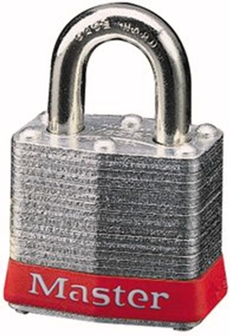 Master Lock 3BLU Laminated Steel Lockout Tagout Safety Padlock with Key,Blue