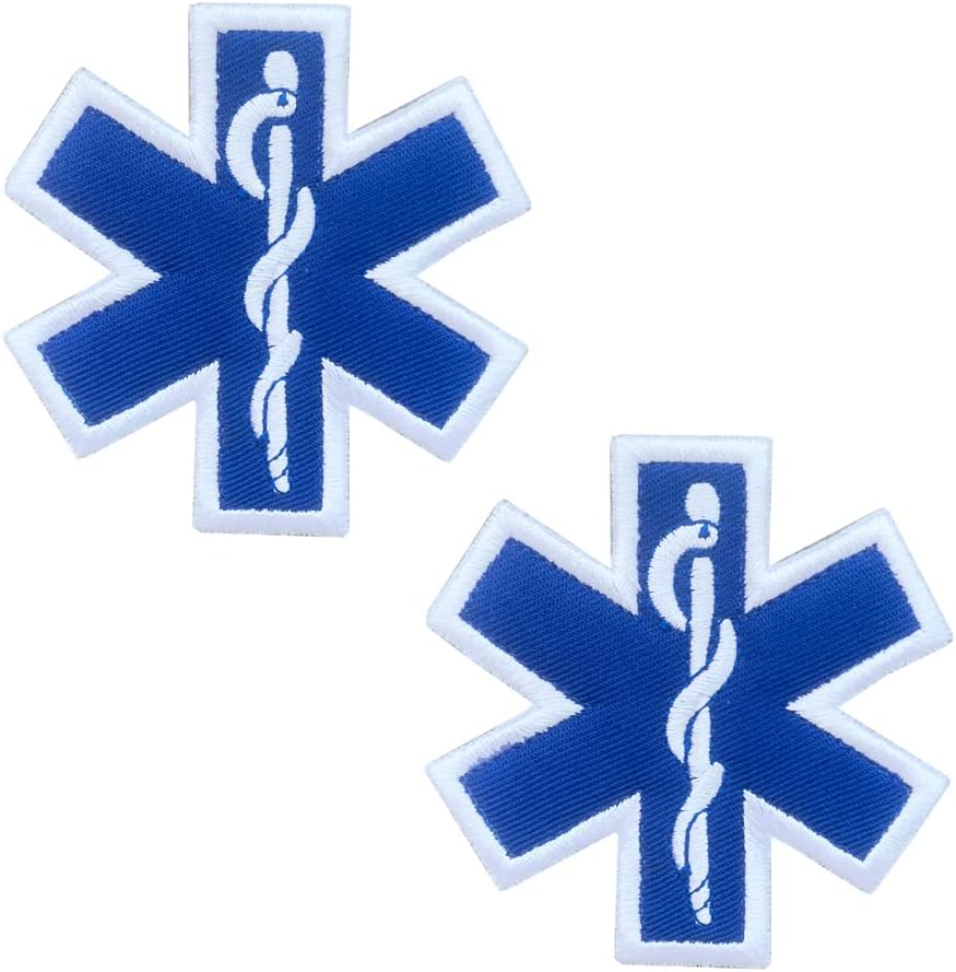 2 PCS Service Dog Stress & Anxiety Response Vests/Harnesses Emblem Embroidered Fastener Hook & Loop Dog Patch, K9 Unit Zombie Outbreak Response Team Embroidered Patch Hook and Loop Badges