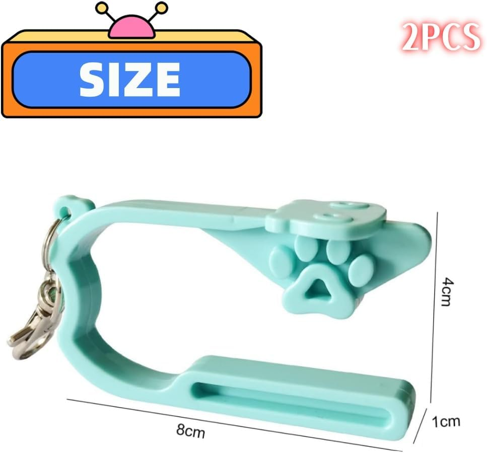 DACUAN 2Pcs Car Seat Openers, Car Seat Buckle Tool with Keychain, Car Seat Key Car Seat Button Opener Car Seat Buckle Opener for All Car Seats image number 3