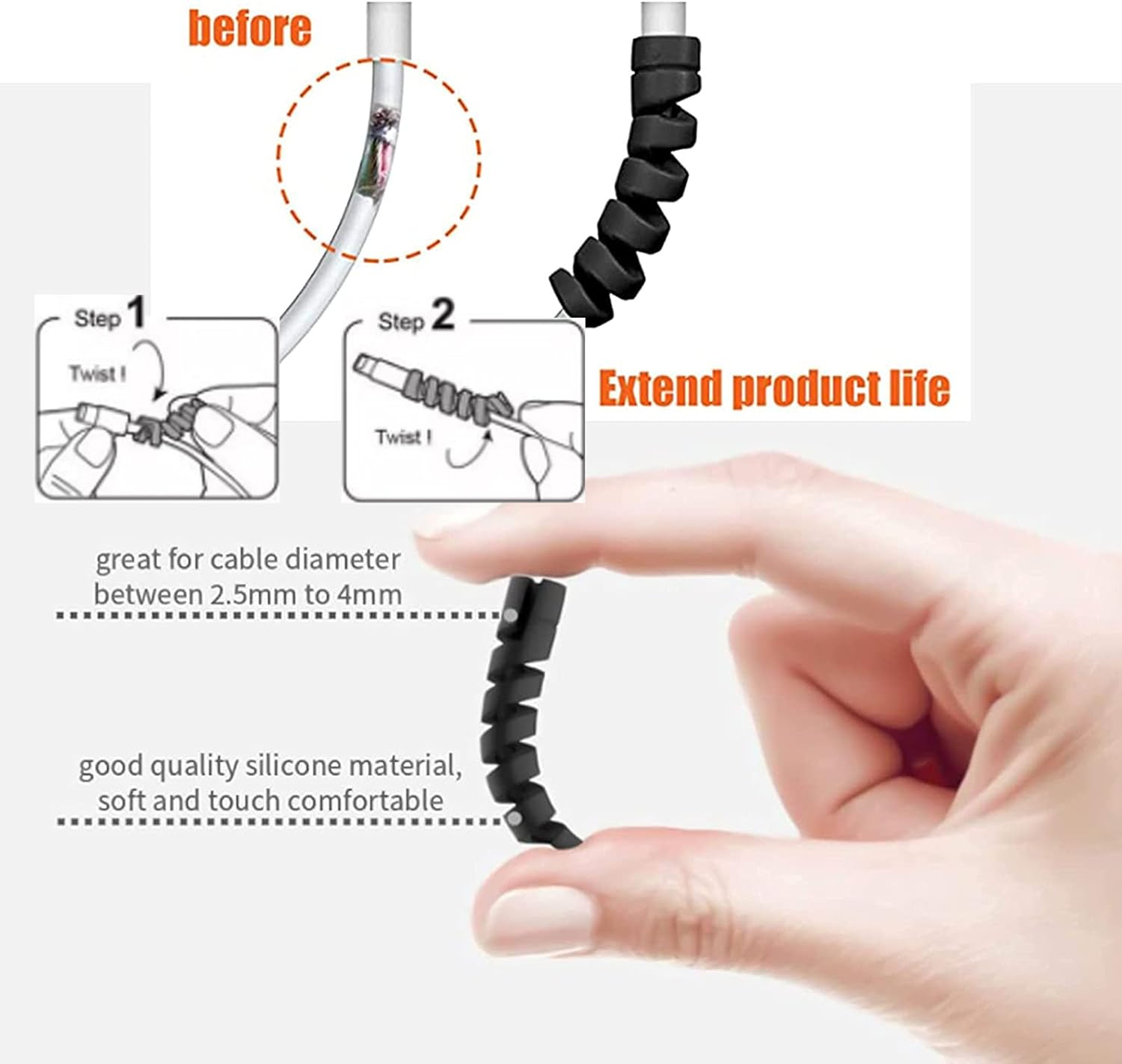 USB Charger Charging Cable Cord Compatible with for Fujifilm INSTAX Share SP-2, Polaroid Zip, HP Sprocket, Polaroid Mint, Kodak Mini/Printomatic, Lifeprint, Canon Ivy & Similar Photo Printers image number 3