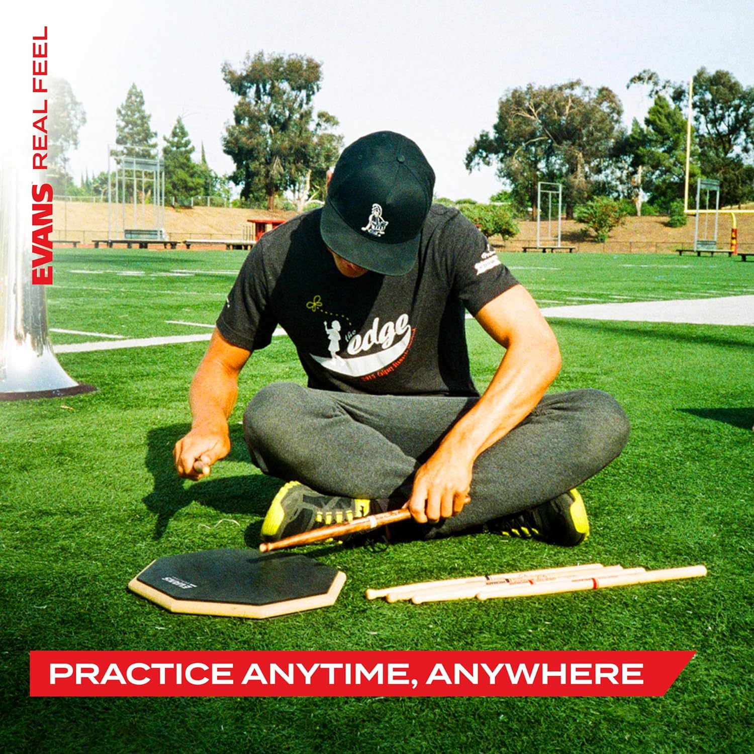 Evans Realfeel by Folding Bass Pedal Practice Pad image number 1