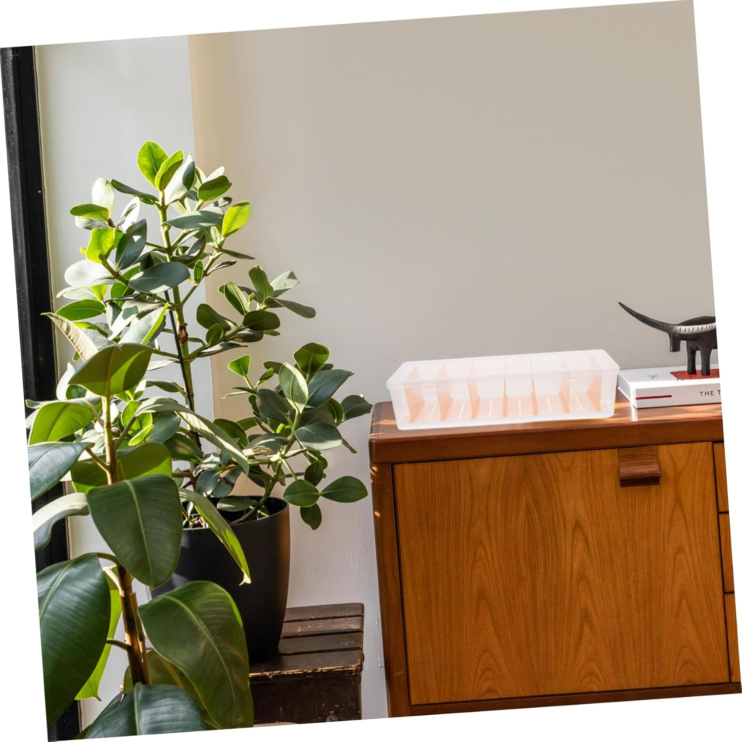 Data Cable Storage Box Mini Cord Organizer Compact Electronic Organizer for Desk Cable Management Box Lid Storage Cord Concealer for Office image number 2