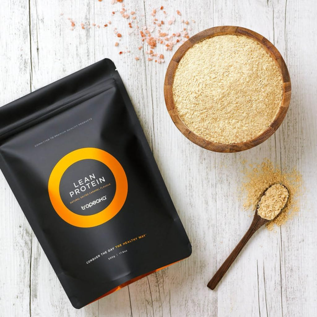 Lean Protein Powder 500G, Salted Caramel | Tropeaka | Organic Vegan Plant Protein image number 4