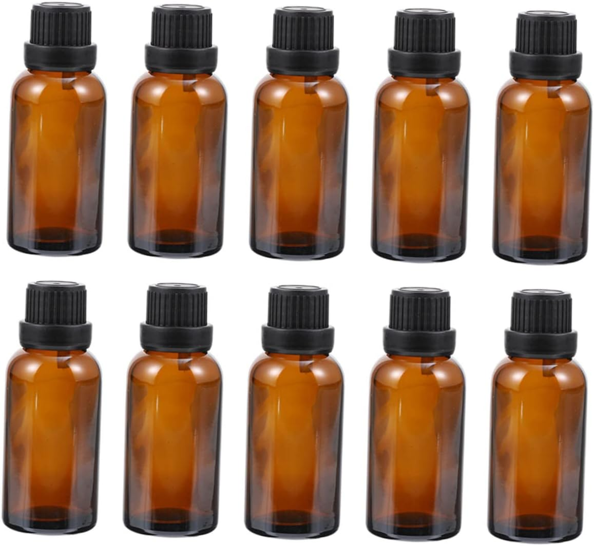 Beavorty 10Pcs Essential Oil Glass Bottles Perfume Container for Aromatherapy Massage Oils Cosmetics View for Easy Filling and Tracking image number 5