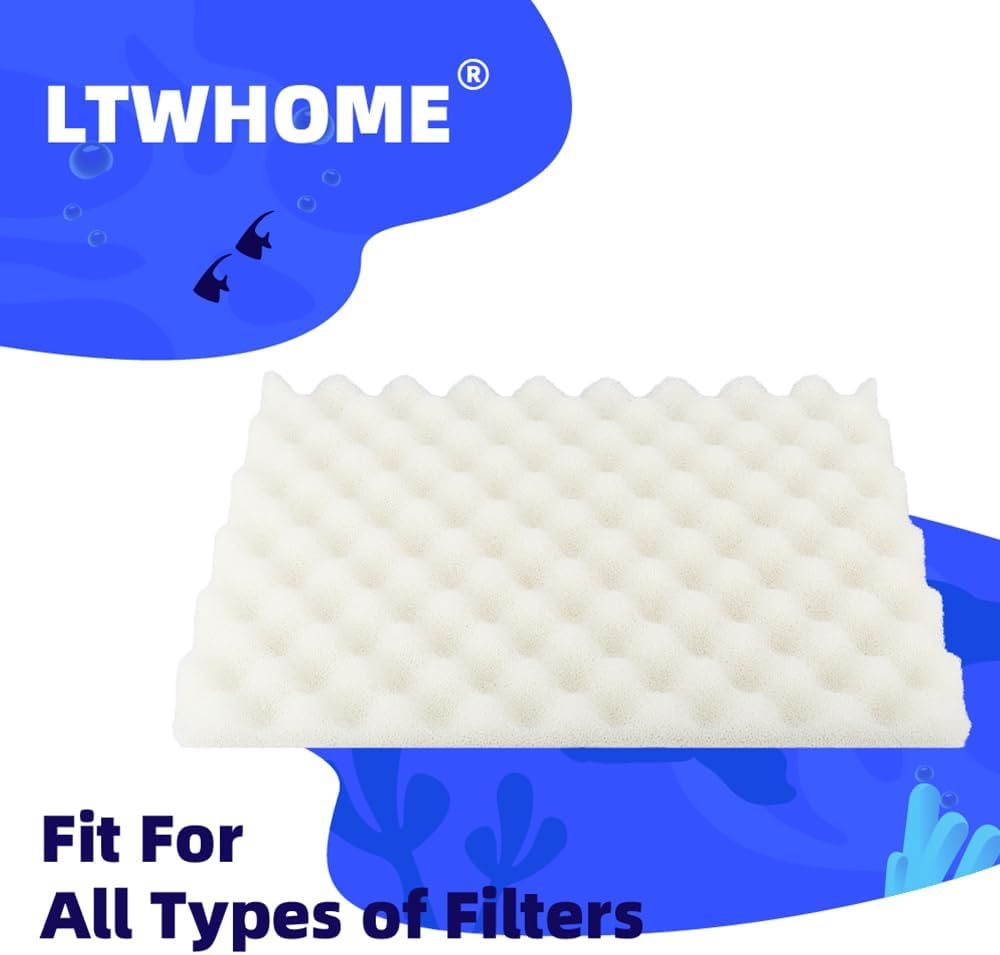 LTWHOME Fish Pond Foam Filter Sponge Set 430Mm X 280Mm 3 Grade Media (Pack of 3 Sets) image number 3