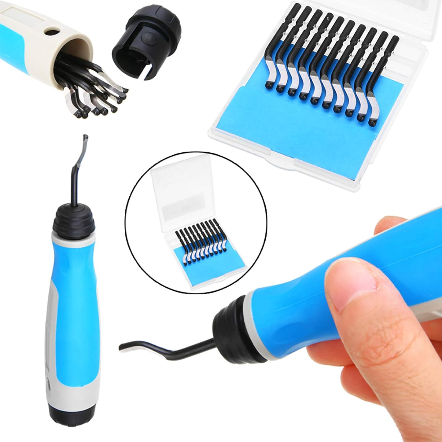 Sagasave Hand Deburring Tool, Edge Groove Kit with 10 Replacement Blades for 3D Printing and Resin Cutting (WGP-HA3025-LF) image number 6