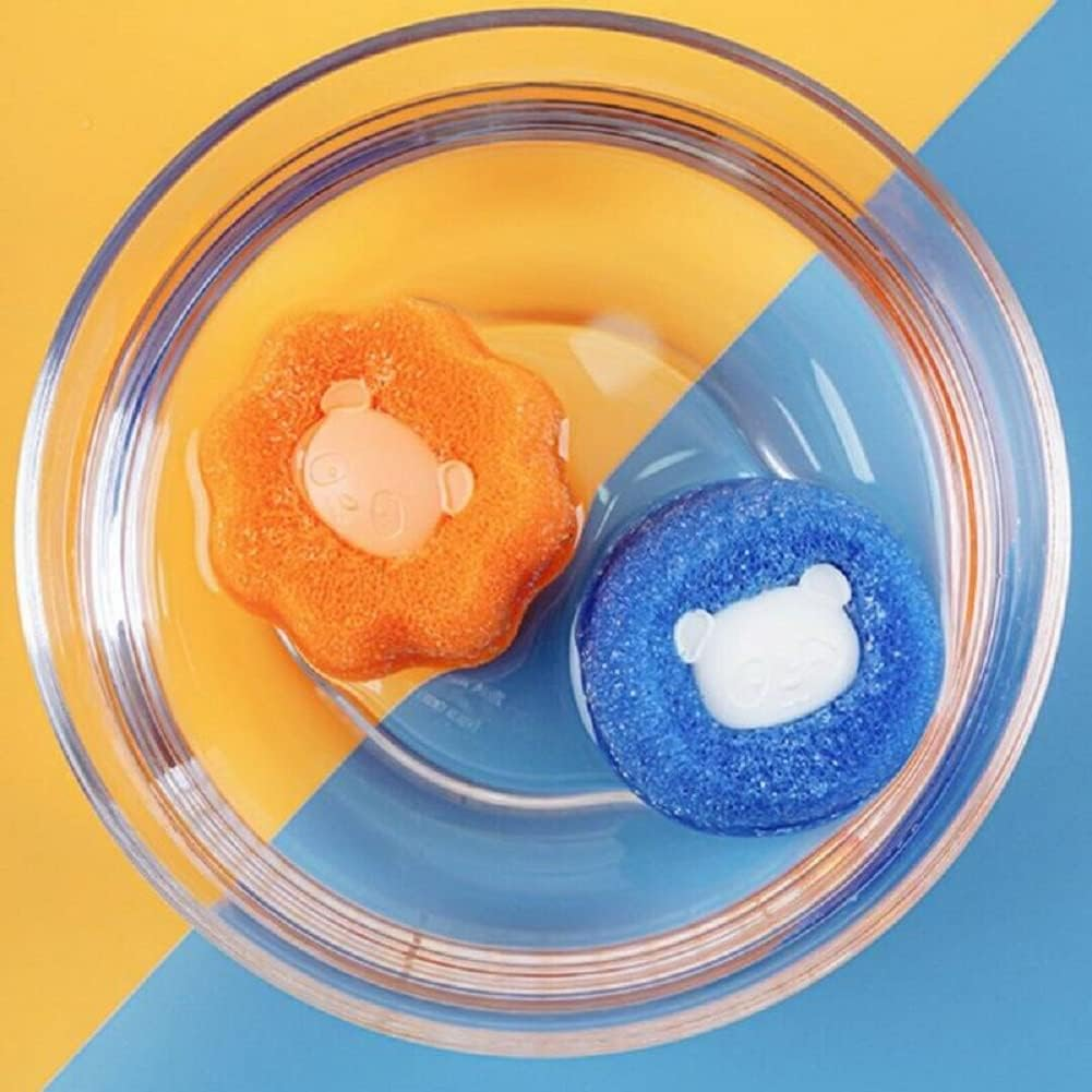 KXC Hair Removal Cleaning Ball Laundry Ball Anti-Winding Sticky Hair Removal Cleaning Ball, Pet Washing Ball for Laundry Washing Machine Hair Catcher Laundry Ball, for Clothing/Pet Hair Remover -6PCS image number 3