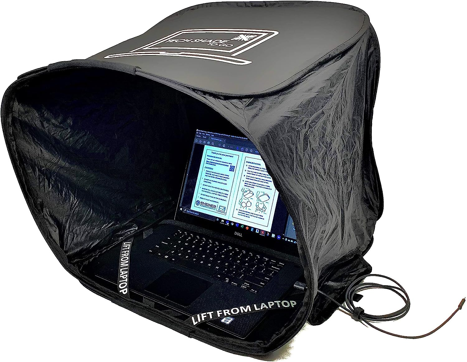 Portable Laptop Sun Shade, Privacy Cover, Laptop Sun Shade, Laptop Shade for Working Outside, Laptop Shade, Laptop Sun Hood, Laptop Sun Glare Shield, Laptop Hood for outside Glare image number 1