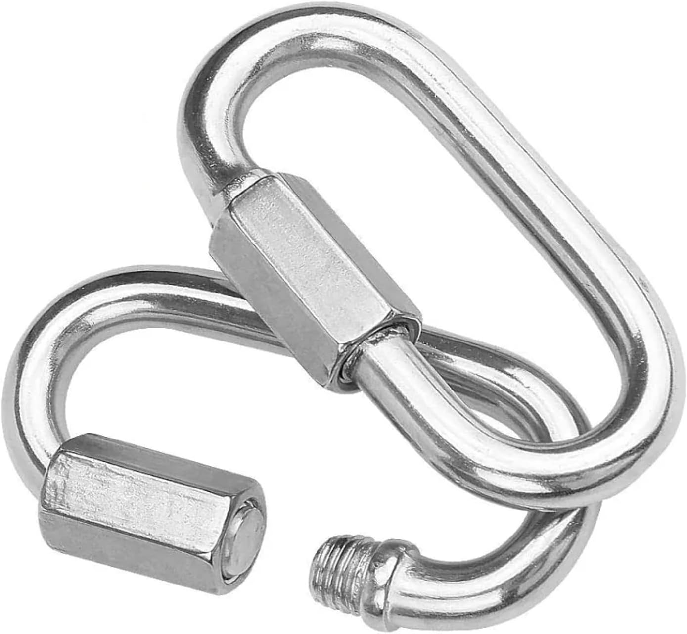 EZONEDEAL M12 Sports Carabiner, Heavy Duty Climbing Clip, Multipurpose Locking Carabiner, Large Steel Hammock Hooks, Oval Shape image number 3