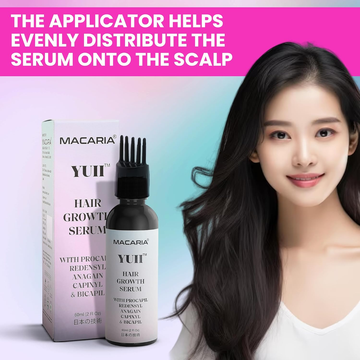 Yuii Hair Growth Serum Spray Bottle for Women image number 3