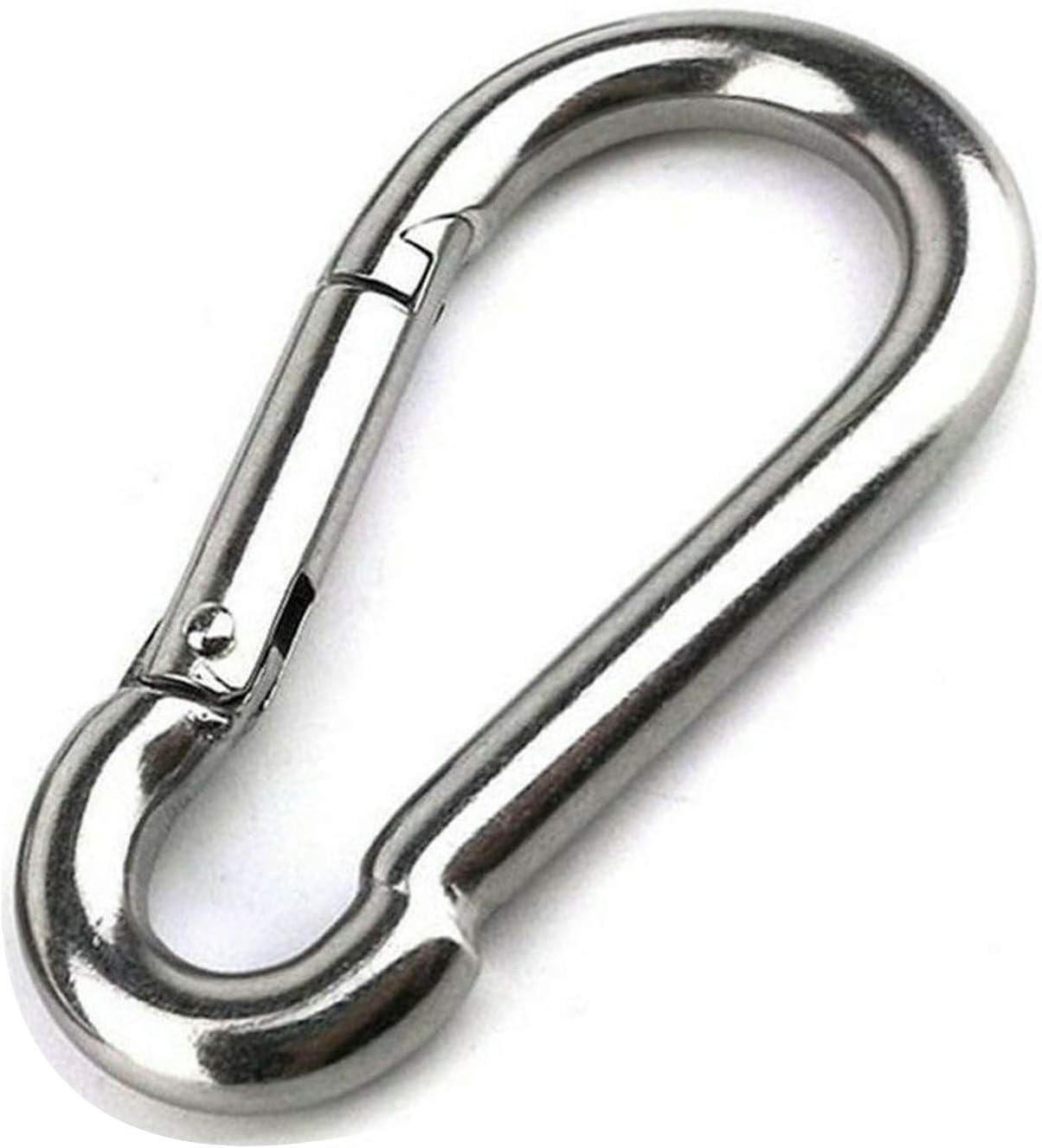 Large Carabiner Clip,5-1/2 Inch Heavy Duty Stainless Steel Spring Snap Hook for Outdoor Living,Gym,Boating,Hammock