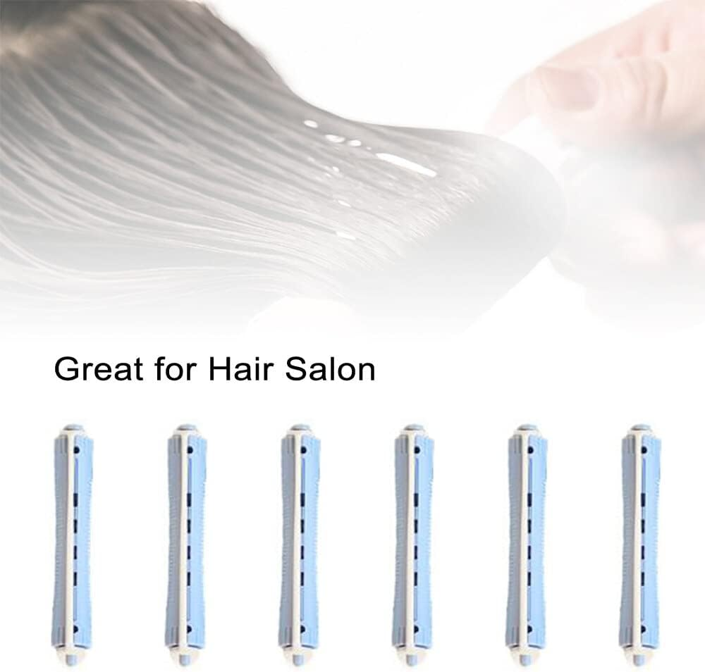 Xinyee 12 Pieces Perm Rods with Perm Rod Bands Cold Wave Rods Assorted Sizes Perming Curler DIY Hair Styling Beauty Salon Tools image number 2