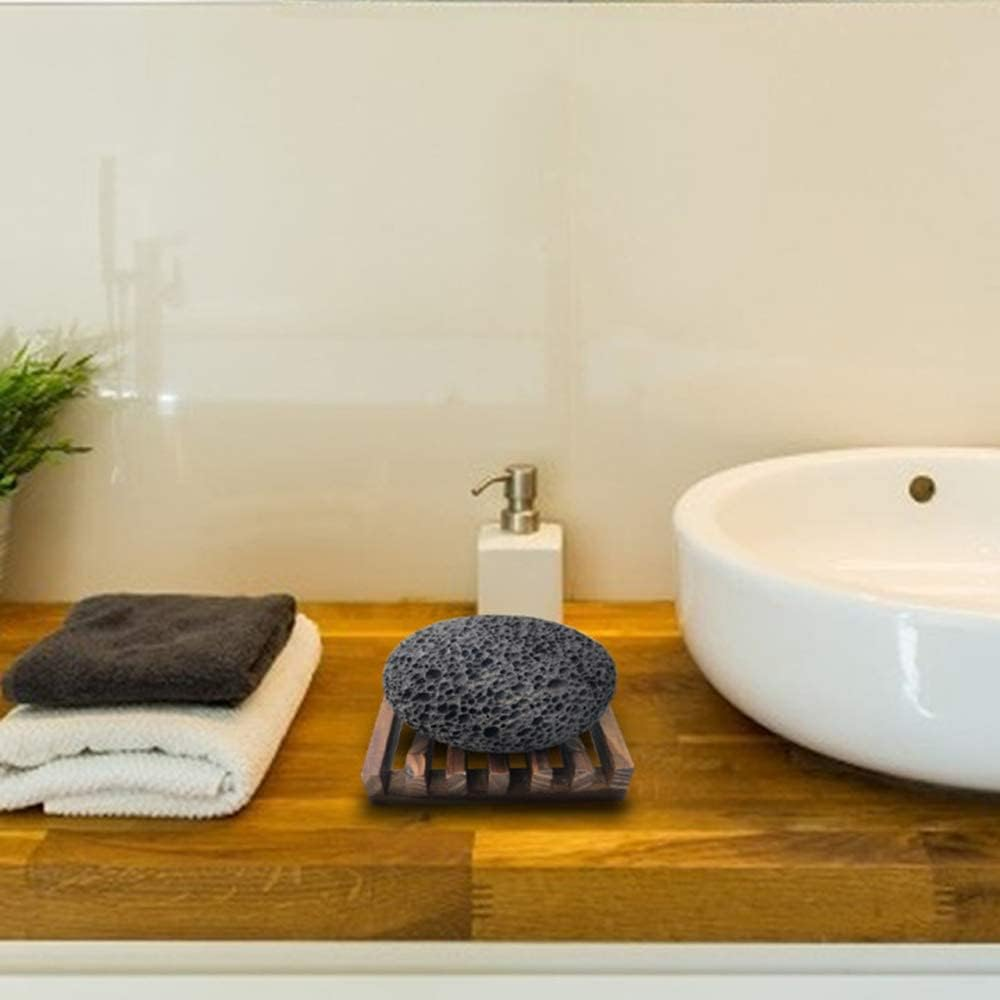 Pumice Stone for Foot, Natural Earth Lava Shower Pumice Stone Black, Exfoliating Rock for Feet, Pedicure Rocks, Stone for Skin Scrubber, Pedicure Exfoliator Tools Scrubber Health Foot Care image number 2