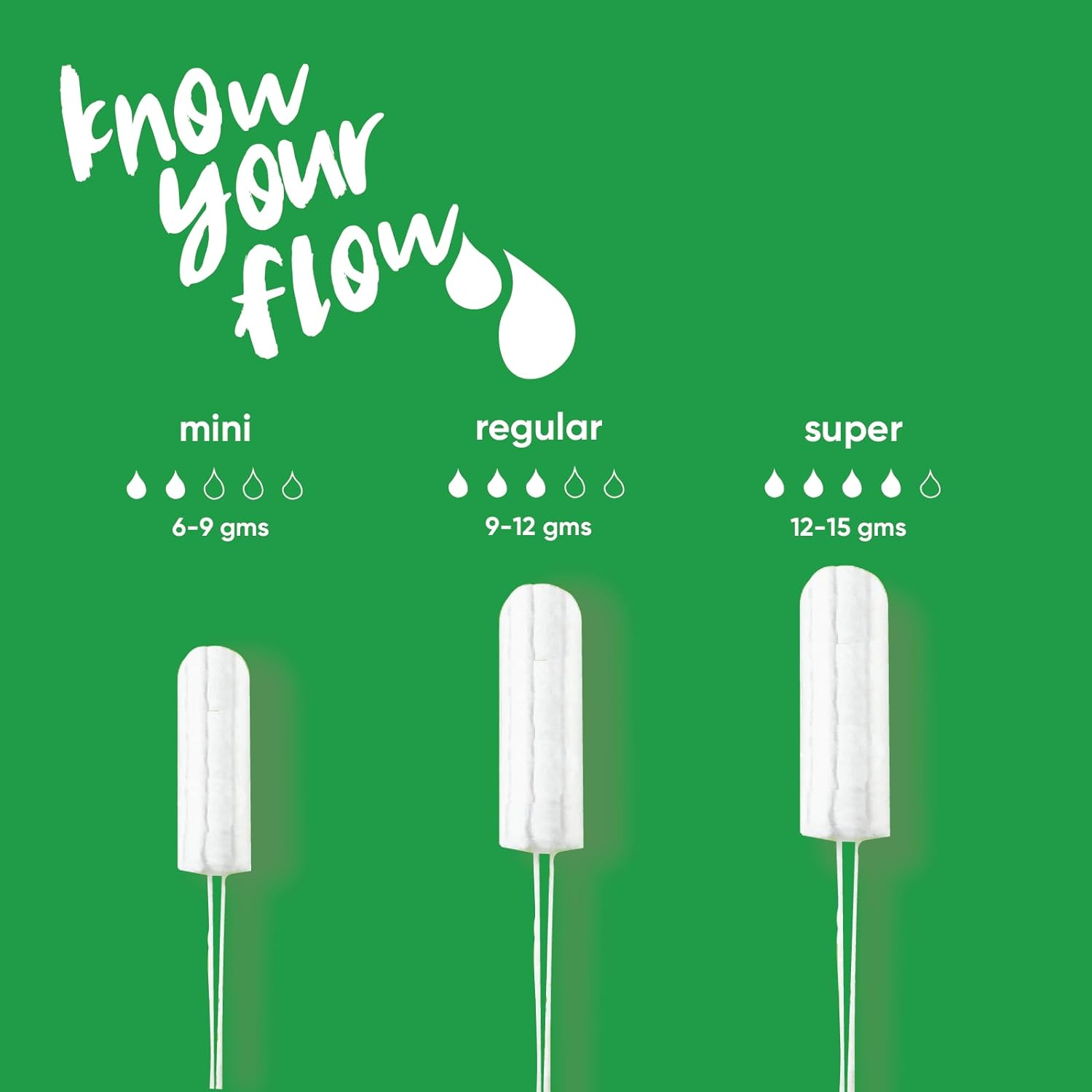 Oi | Organic Initiative - 100% Certified Organic Cotton Non-Applicator Tampons | Unscented, Natural, Non-Toxic, Applicator Free | Mini Absorbency, 32 Tampons image number 3