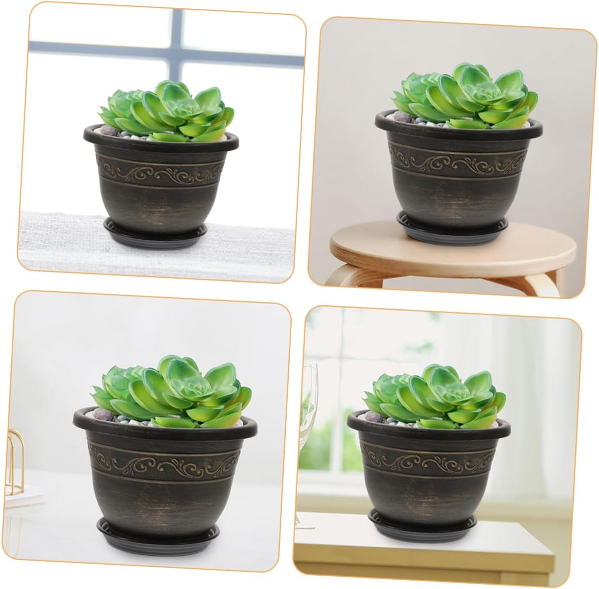 Gardening Pot Moisture Flowerpot Lightweight Plastic Plant Pot for Home image number 1