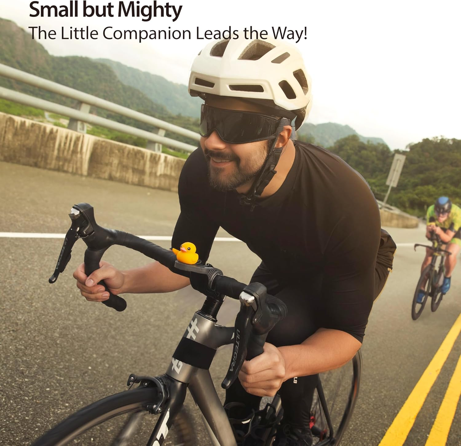 Bone Character Bike Domestique (Strap or Lock on Type), Cute Bicycle Ornament for Stem & Handlebar, Waterproof Silicone Toy Decoration for Scooters, Cycling Accessory for Kids image number 3